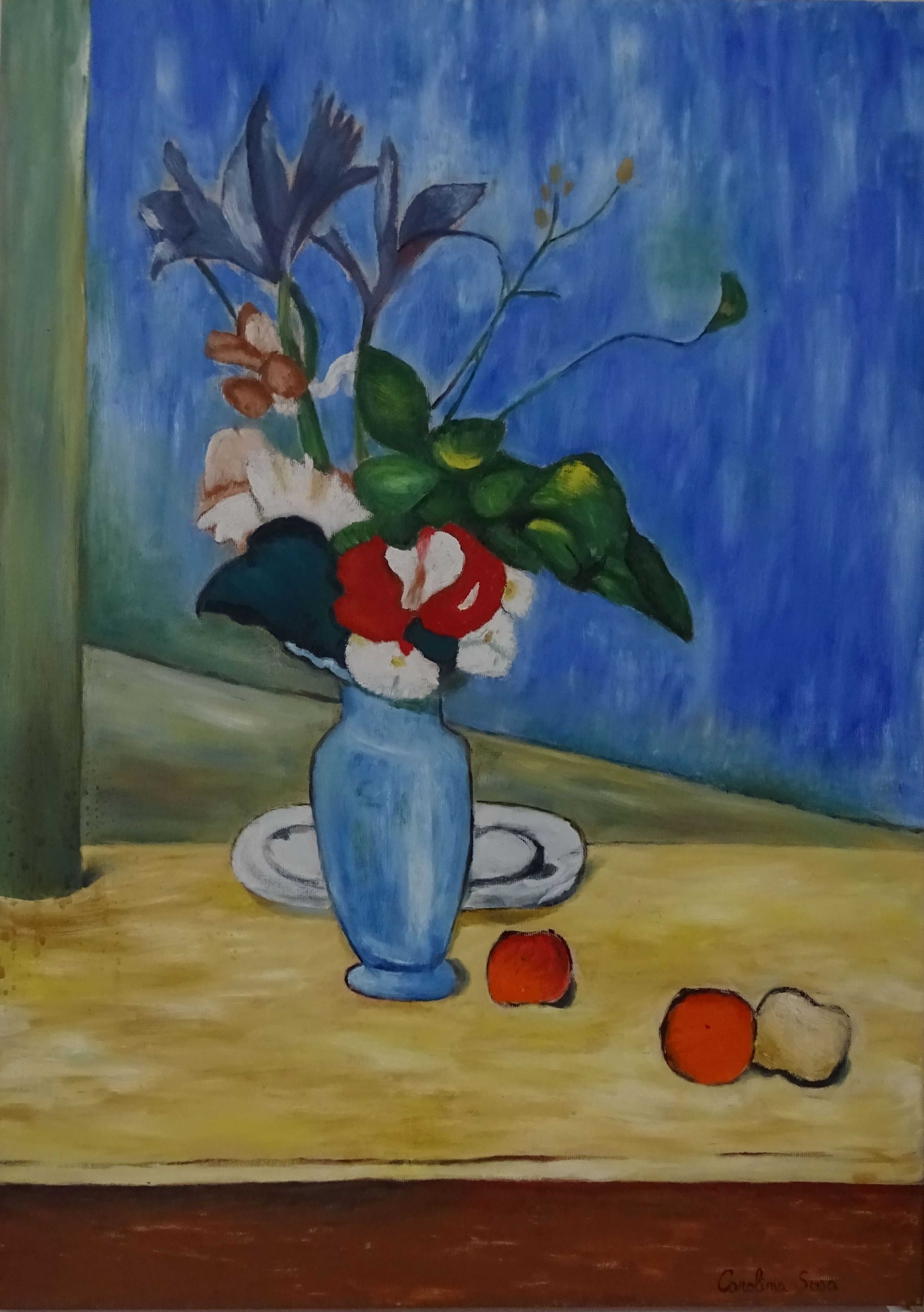 Recreacion Jarrón Azul